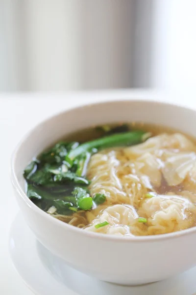 Noodle and dumpling — Stock Photo, Image