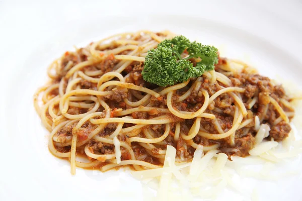 Espaguetis de ternera boloñesa —  Fotos de Stock