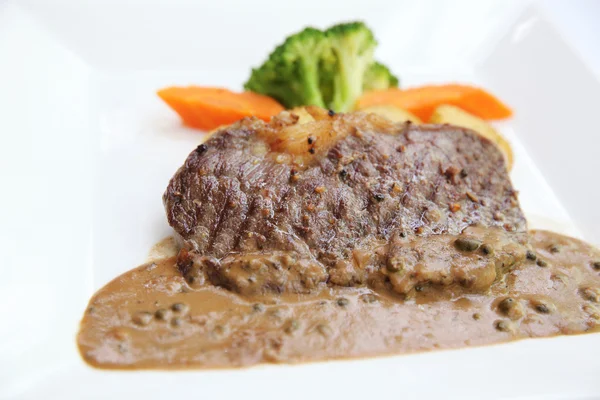 Hovězí steak — Stock fotografie