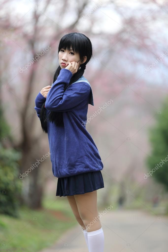 Oriental schoolgirl