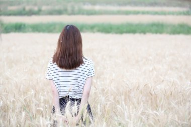 Buğday genç kadın