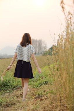 Buğday genç kadın