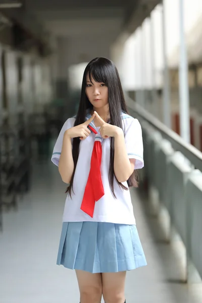 Asiática escuela chica — Foto de Stock