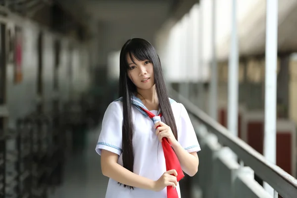 Asian school girl — Stock Photo, Image