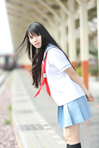 Asiatico scuola ragazza — Foto Stock