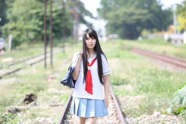 Asiatico scuola ragazza — Foto Stock