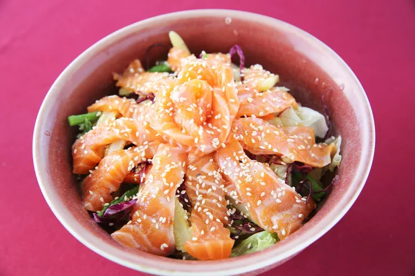 Salmon salad — Stock Photo, Image