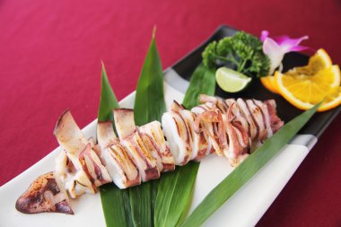 ızgara kalamar terikaki