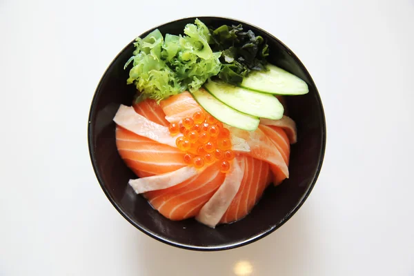 Salmon sushi rice don — Stock Photo, Image