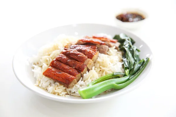 Roast duck over rice — Stock Photo, Image