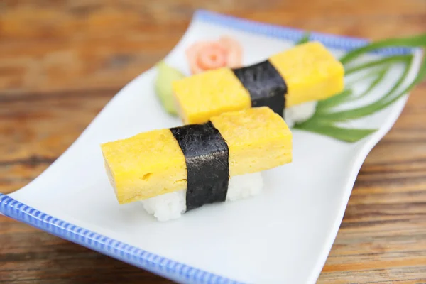 Egg sushi — Stock Photo, Image