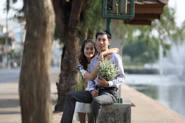 Азіатський попередньо весілля — стокове фото