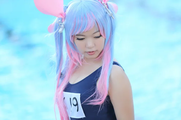 水着とアジアの女の子のコスプレ — ストック写真