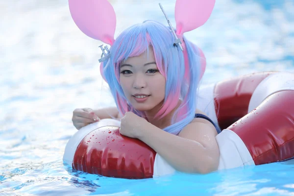 Азіатські дівчата косплей з купальник — стокове фото