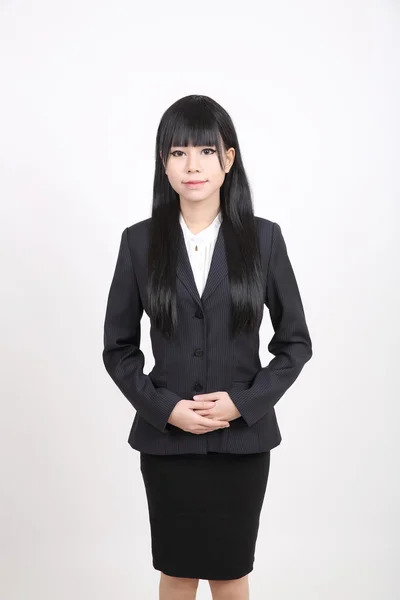 白い背景で分離されたアジア ビジネス女性 — ストック写真