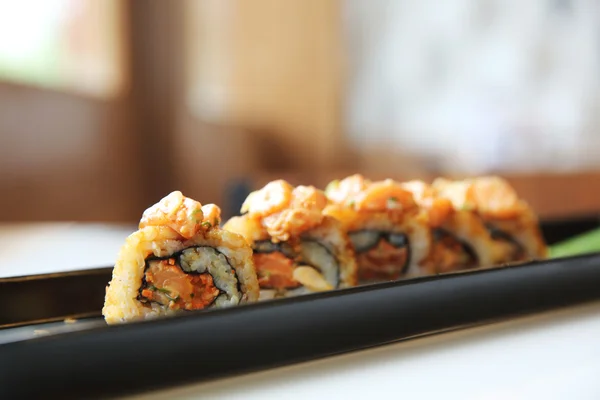 Lax maki sushi — Stockfoto