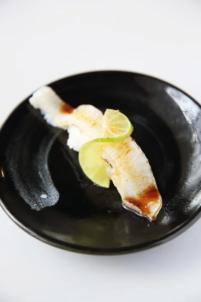 Japanese cuisine Enkawa (halibut) Sushi — Stock Photo, Image