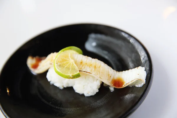 Japanese cuisine Enkawa (halibut) Sushi — Stock Photo, Image