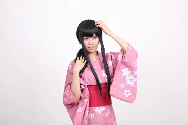 Chica con yukata —  Fotos de Stock