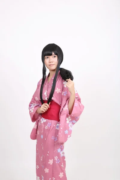 Chica con yukata —  Fotos de Stock