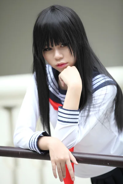 Asian schoolgirl — Stock Photo, Image