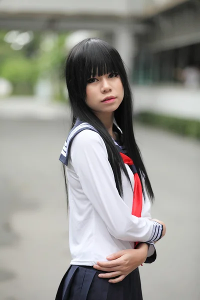 Asian schoolgirl — Stock Photo, Image