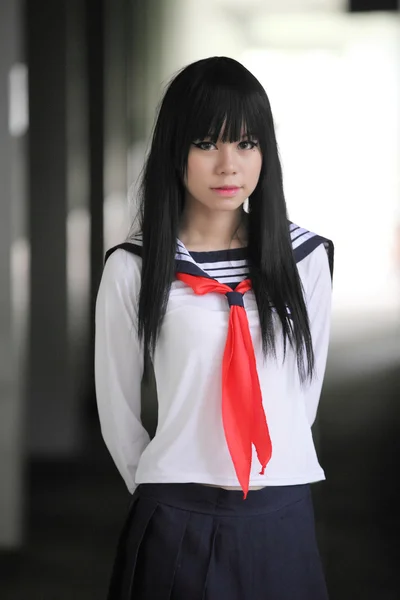 Asian schoolgirl — Stock Photo, Image