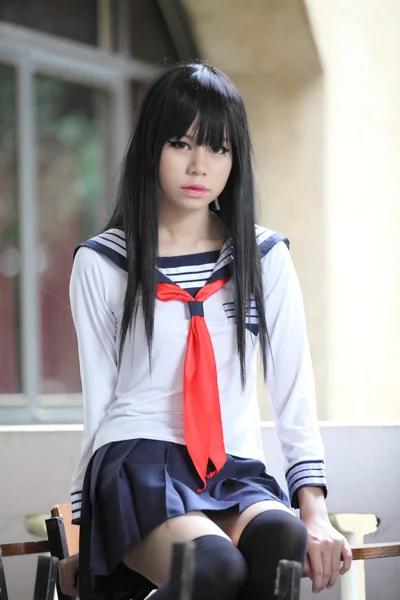 Asian schoolgirl — Stock Photo, Image