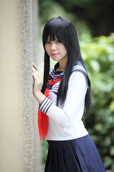 Asian schoolgirl — Stock Photo, Image