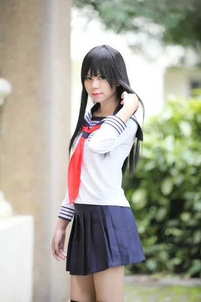 Asian schoolgirl — Stock Photo, Image