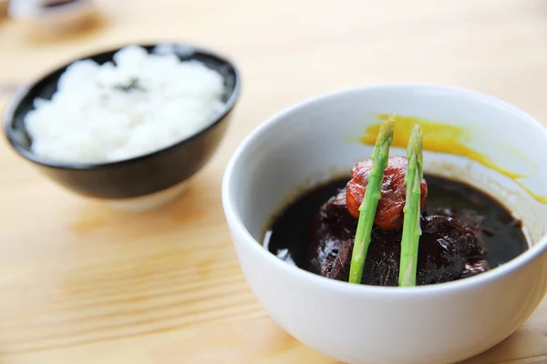 Braised pork belly in Japanese style — Stock Photo, Image