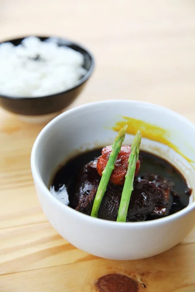 Braised pork belly in Japanese style — Stock Photo, Image