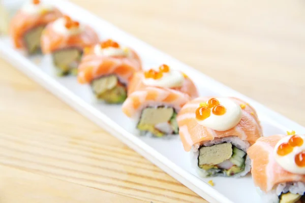 Salmon roll — Stock Photo, Image