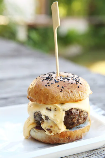 Hamburger de boeuf — Photo