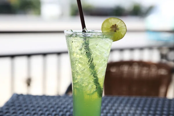 Melone soda witn lime — Foto Stock