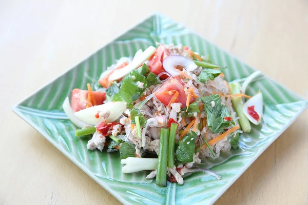 Thai würziger gemischter Salat — Stockfoto