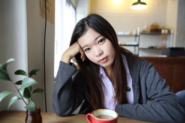 Asyalı öğrenci portresi