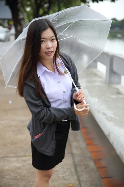 Asijská studentka portrét — Stock fotografie