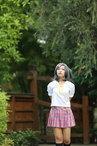 Asian school girl — Stock Photo, Image