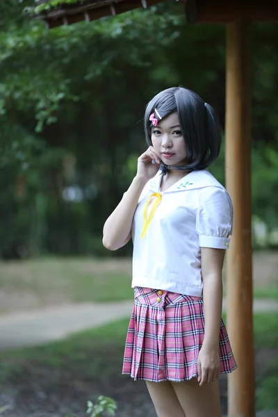 Asian school girl — Stock Photo, Image