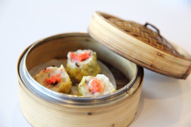 shumai, bambu vapur dim sum