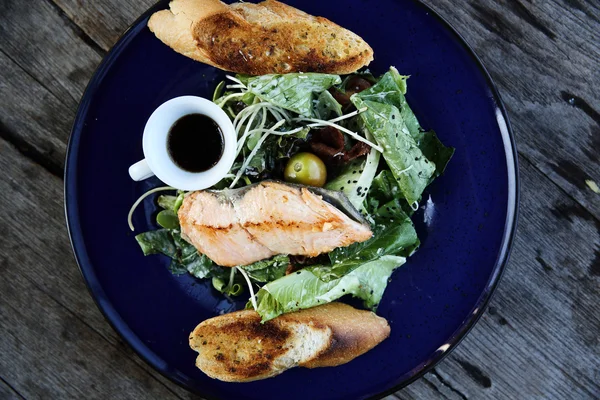 Grilled Salmon steak — Stock Photo, Image