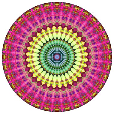Renkli geometrik Mandala