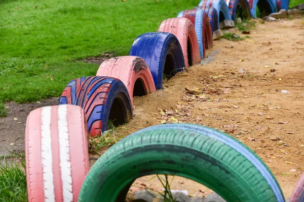 Tires with colorful — Stock Photo, Image