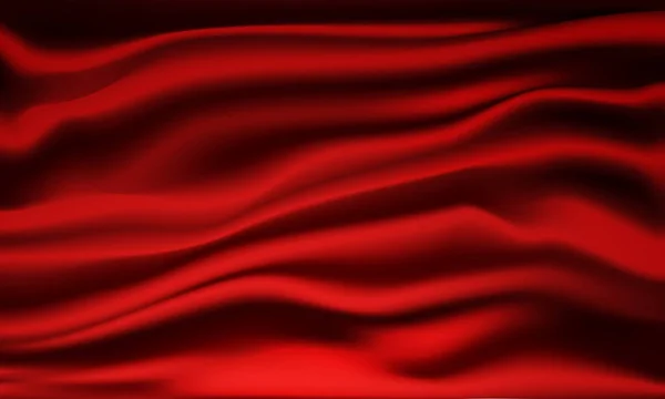 Fond Vecteur Abstrait Tissu Rouge Illustration Vectorielle — Image vectorielle