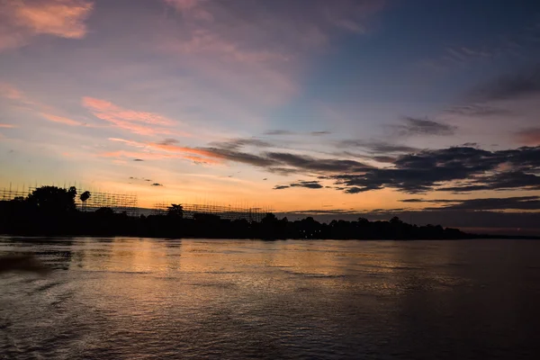 Atardecer río Mekong —  Fotos de Stock