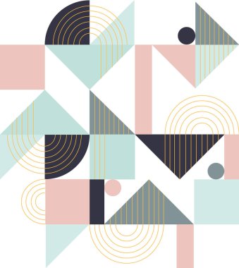 Geometrik desen. Etnik süs. Soyut arkaplan - renkli satırlar. 