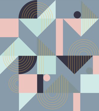 Geometrik desen. Etnik süs. Soyut arkaplan - renkli satırlar. 