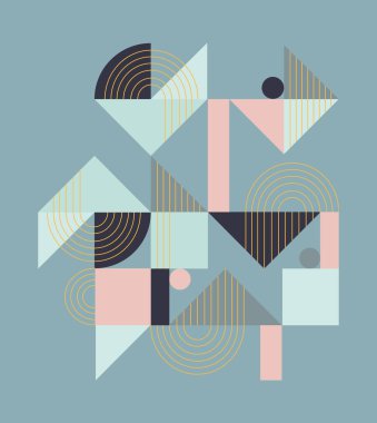 Geometrik desen. Etnik süs. Soyut arkaplan - renkli satırlar. 