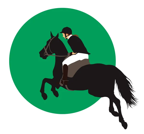 Design desportivo equestre — Vetor de Stock